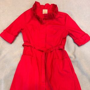 Anthropologie Red Casual Dress